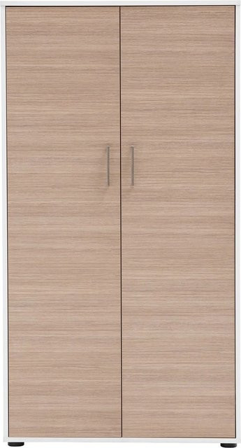 Schildmeyer Hochschrank Metz mit Drehtüren in Mattweiß, H: 150 cm, B: 80,1 cm, T: 38,2 cm - Bild 1