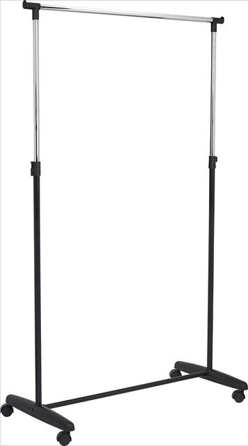CMI Rollgarderobe aus Metall in Schwarz, B/T/H: 89,5 x 38,0 x 167,0 cm - Bild 1