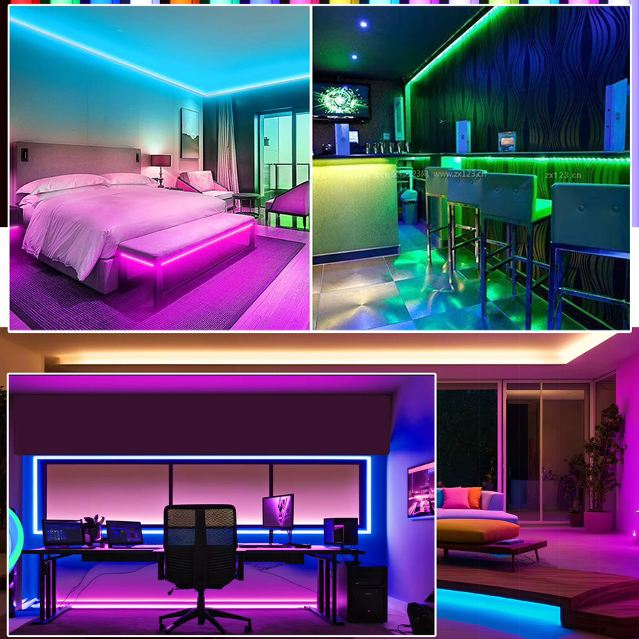 HEGEHE RGB COB Neonstreifen in Multicolour, IP67 Wasserdicht, flexibler Silikonschlauch mit 576 LEDs/m für die Dekorbeleuchtung von Haus und Garten - Bild 4