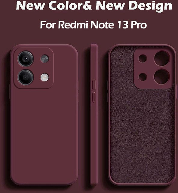 Xiaomi Redmi Note 13 Pro Plus 5G Hülle aus flüssigem Silikon in Pink - Bild 1