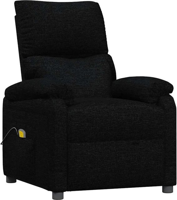 vidaXL Massagesessel in Schwarz aus Stoff mit Armlehnen - Bild 1