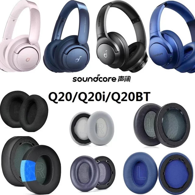 Anker Soundcore Life Q20, Q20i, Q20BT Ersatz-Ohrpolster mit kühlendem Gel in Schwarz - Bild 1