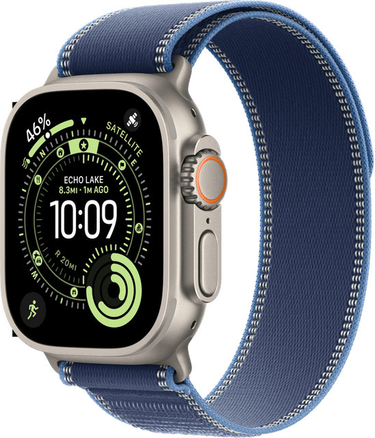 Apple Watch Ultra 3 Smartwatch, Titanium, 49mm, GPS, Cellular, Blau - Bild 1