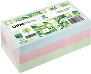 UPM Notes Haftnotizen Pastell in Mehrfarbig, B: 12,5 cm, H: 7,5 cm, 100 Blatt pro Block - Bild 1