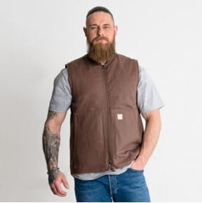 STIER Heavy Work Vest Padded aus BCI-Baumwolle in Braun - Bild 1