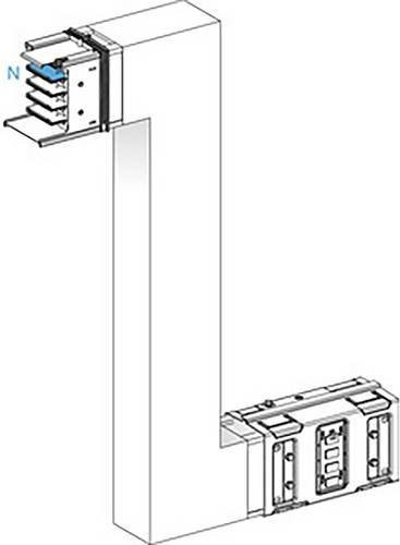 Schneider Electric KSA Z-Element KSA1000DZE41A, 1000A, hochkant, aufwärts-abwärts, Farbe: Weiß - Bild 1