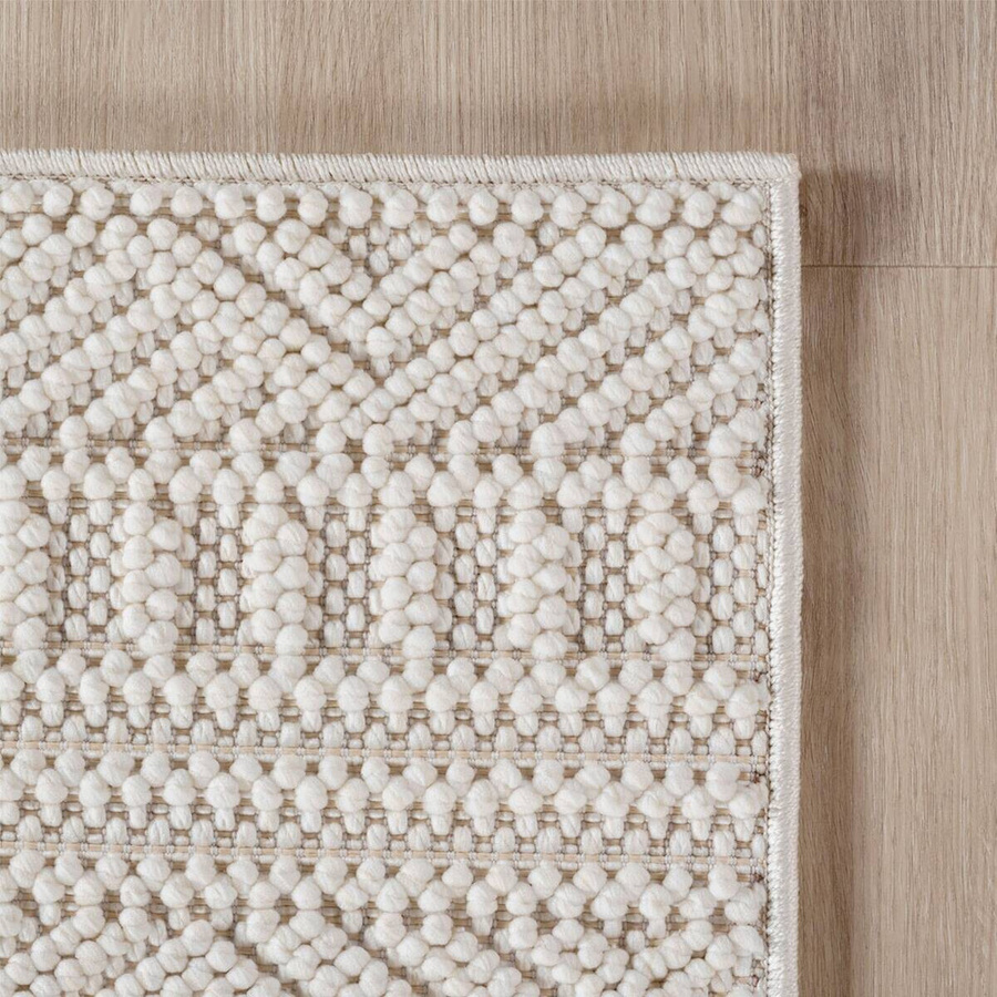 Ayyildiz Flachgewebeteppich Helix rund in Creme mit einem Durchmesser von 200 cm - Bild 2