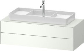 Duravit Waschtischunterschrank White Tulip in Weiß glänzend, B: 130 cm, T: 55 cm, H: 40,8 cm - Bild 1