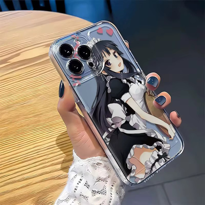 Transparente Anime Dienstmädchen Schutzhülle für dein iPhone (kompatibel mit iPhone 7 bis iPhone 17 Pro Max) - Bild 5