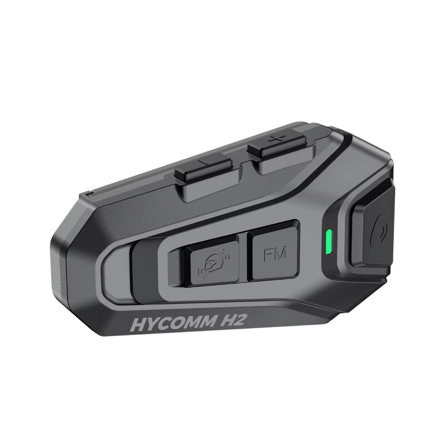 HYCOMM H2 Motorrad-Bluetooth-Headset in Schwarz mit 2-Wege-Helm-Gegensprechanlage, 35 Stunden Akkulaufzeit, IP67 wasserdicht und DSP CVC Geräuschunterdrückung - Bild 2