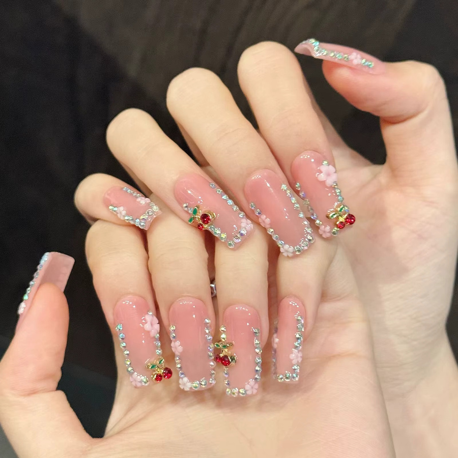 YADORNOS Künstliche Nägel, Pink, Glänzend, 10 Stück - Bild 2