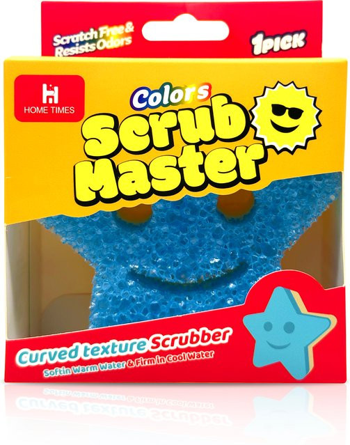 Scrub Master Mehrzweck-Geschirrschwamm in Blau, BPA-frei aus Polymerschaum, kratzfrei und schmutzabweisend - Bild 1