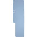 Exacompta Aktenschwänze hellblau, blanko, B 100 mm x H 320 mm, mit Seitenfalz, genutet & gelocht, aus Recycling-Karton, 100 Stück - Bild 1