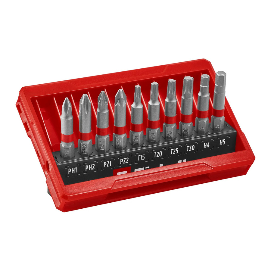 Einhell Bit-Set 10-teilig in der Taschenbox, rot, 50 mm - Bild 2