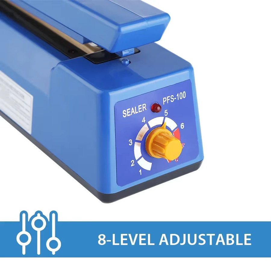 Manuelle Heißsiegelmaschine Impulse Sealer in Blau für Plastiktüten bis 20,3 cm Breite - Bild 5