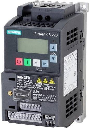 Siemens Basisumrichter 6SL3210-5BB12-5BV1 0.25kW 200 V 240V Schwarz - Bild 1