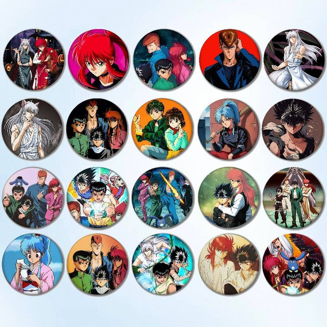 52TOYS Brosche, YuYu Hakusho, Runde Abzeichen, Cartoon - Bild 1