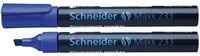 Schneider Permanentmarker Maxx 233 mit blauer Tinte und Keilspitze - Bild 1