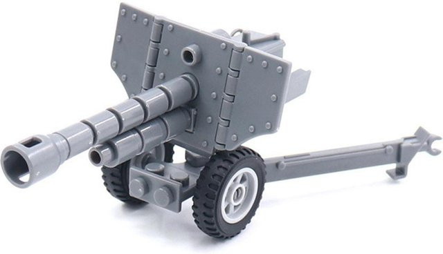 Weltkrieg Armee Militär Soldaten Kanone Waffe Zubehör, Bausteine, ab 6 Jahren - Bild 1