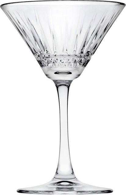 Pasabahçe Elysia Cocktailgläser mit Rillen, 6er-Set, transparent, 220 ml, Ø: 11,6 cm, Höhe: 17,2 cm - Bild 1