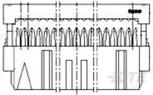 TE Connectivity Buchsengehäuse-Kabel 2-215919-6 in Grau - Bild 1