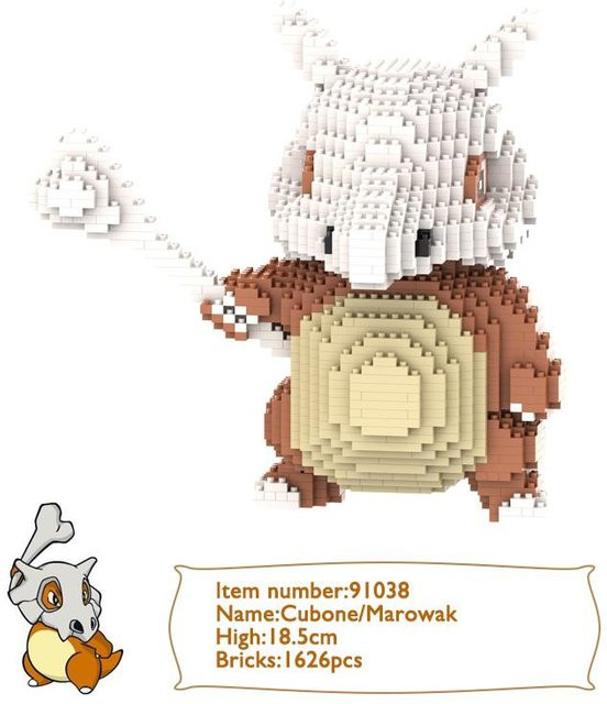 Pokemon Mikro-Baustein Pikachu Enton Garados Glurak Schiggy, Modell Figur, ab 14 Jahren - Bild 1