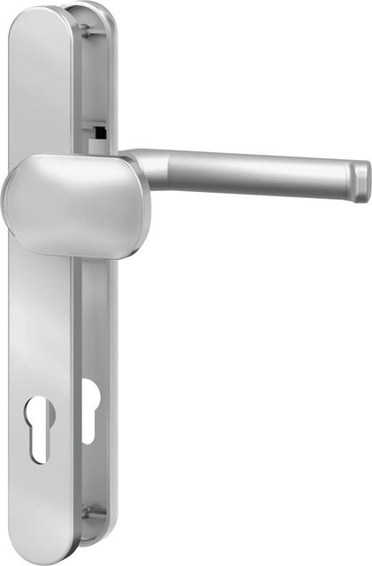 BASI Schmalrahmen-Garnitur Rund Alu Silber Lochung PZ 92 x 8 mm - Bild 1