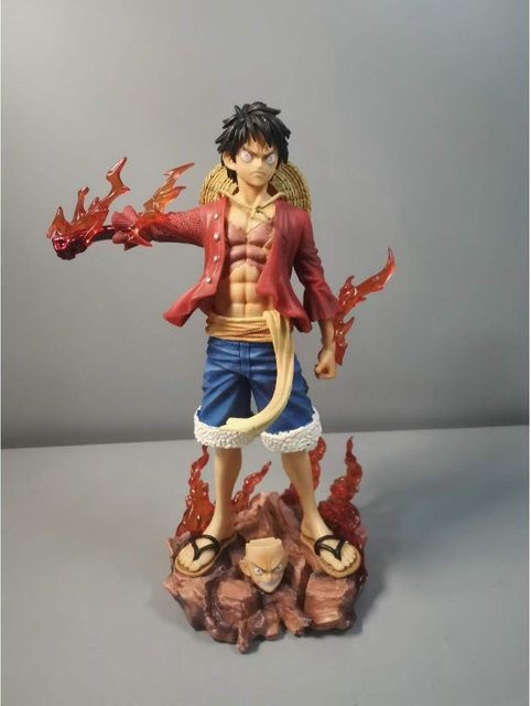 Yiran toy 1 One Piece Luffy Actionfigur weiß PVC - Bild 1