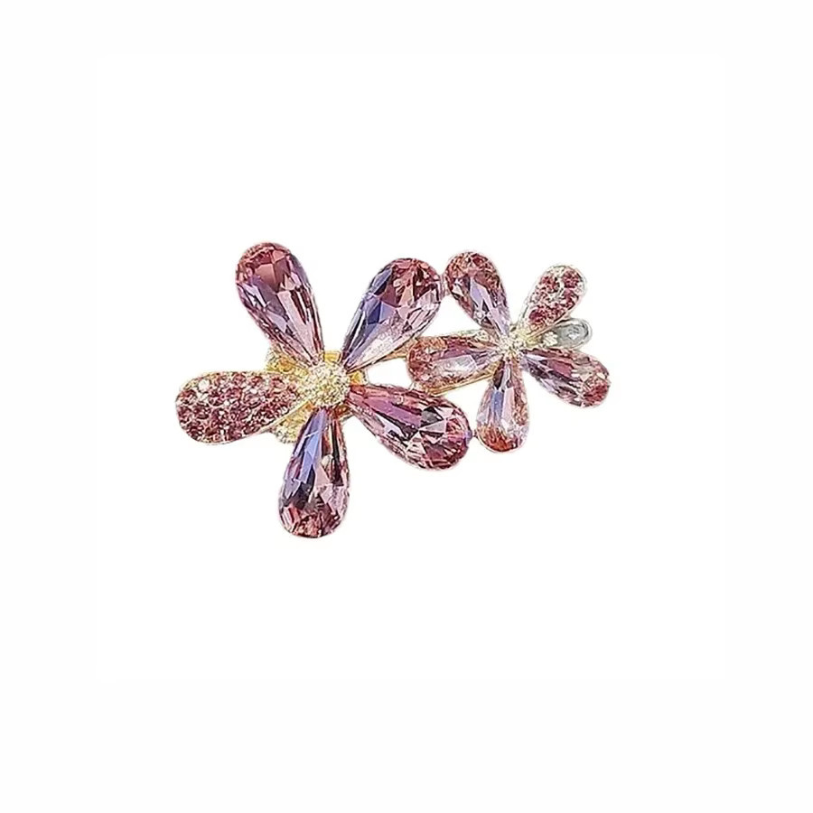 HIYAYZ Haarnadel, Kristall Strass Blume, Legierung, Damen - Bild 1