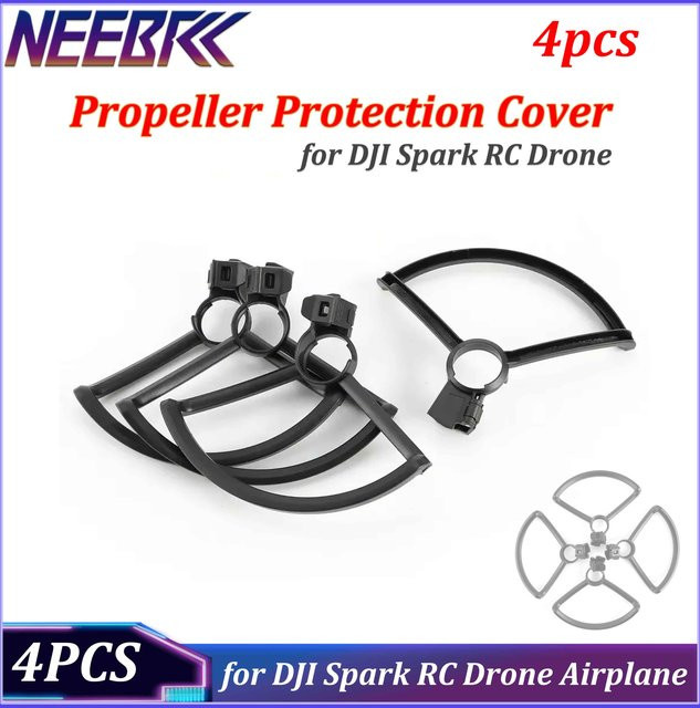 DJI Propellerschutz-Abdeckung für Spark RC Drohne, 4 Stück, Schwarz - Bild 1