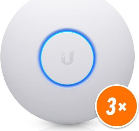 Ubiquiti UniFi nanoHD Funkbasisstation 802.11ac Wave 2 Dualband Wi-Fi 5 im 3er Pack, Weiß - Bild 1
