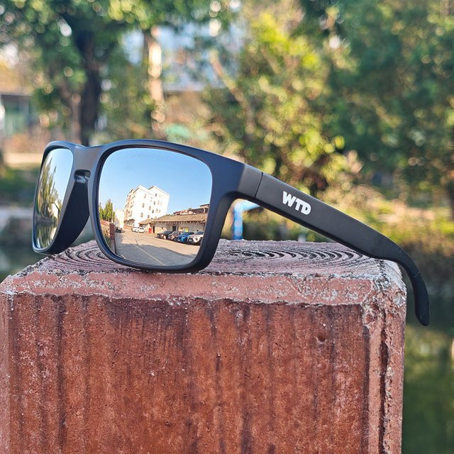 WTD Polarisierte Sonnenbrille, Vollrand, Unisex, black, Plastic - Bild 1