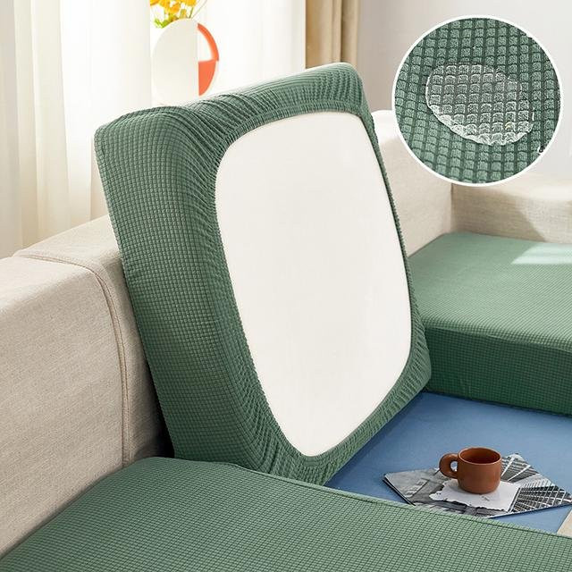 Wasserdichter Sofa-Kissenbezug von airldianer in Grün, elastischer Jacquard-Couchbezug als Möbelschutz - Bild 1