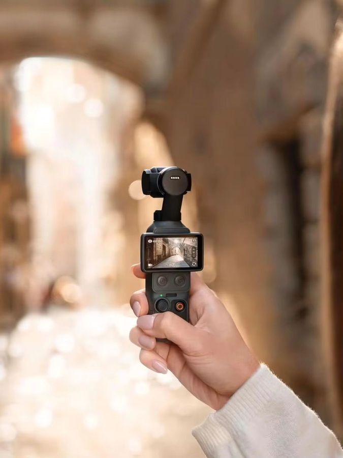 DJI Osmo Pocket 4 Action Camera mit 1 Zoll CMOS Sensor, 14-Stop Dynamikbereich und 10-Bit D-Log in Schwarz - Bild 5