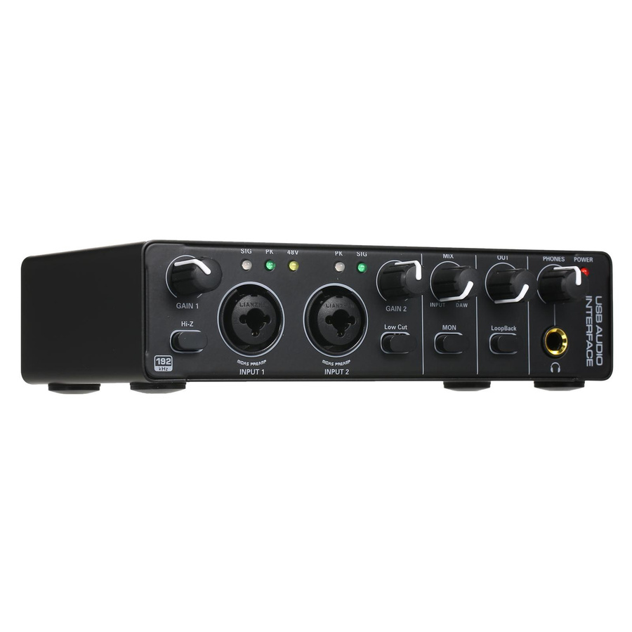 TOMTOP JMS USB-Audio-Interface Soundkarte mit 48V-Phantomspeisung, Schwarz - Bild 5