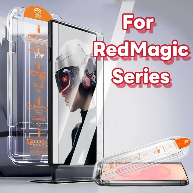 Hochauflösender Displayschutz aus gehärtetem Glas für RedMagic 8 Pro, 9s Pro, 10s Pro Plus und 11 Serie, transparent - Bild 1
