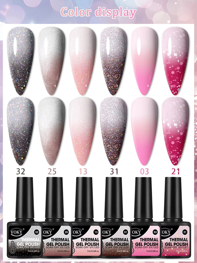 VOKY Gel-Nagellack-Set, Farbwechsel, 7 ml - Bild 4