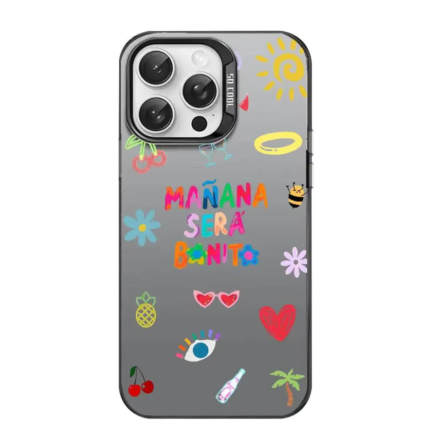 Karol G Mañana Será Bonito Handyhülle im Aurora Laser Design für iPhone 11 bis iPhone 16 Pro Max, stoßfest, Multicolour - Bild 3