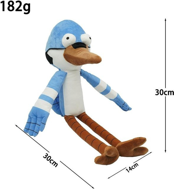 Yiran toy Regular Show Plüschtier, Mordecai Rigby Benson Skips, 23cm-30cm - Bild 1