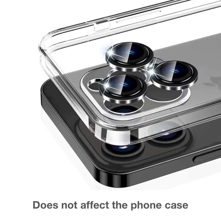 Sichtschutzfolie für Apple iPhone 16, 15 Pro Max und 14 Plus in Silber als Stealth-Kamera-Aufnahmeschutzfolie gegen Fotografie - Bild 4