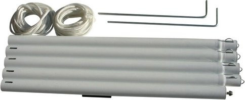 Floracord Metallstange aus Stahl für Sonnensegel, Farbe: Weiss, Höhe: 270 cm - Bild 3