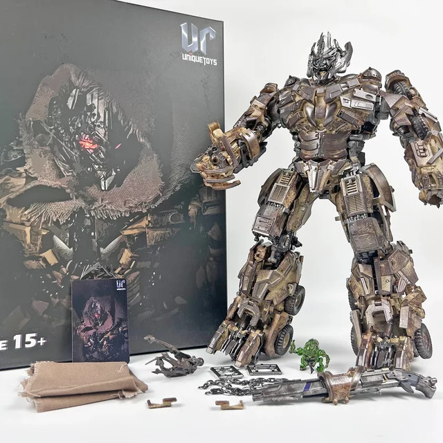 UniqueToys R-05 R05 MG Tank Battle Damaged Desert Youth Version, Actionfigur, Roboter, 33 cm - Bild 1