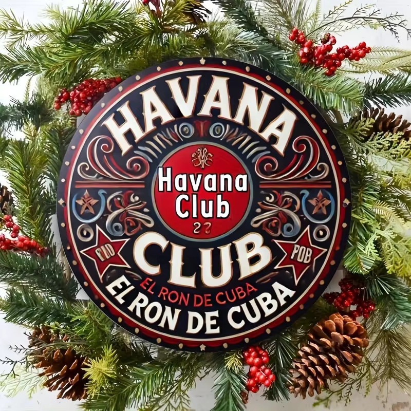 Havana Club Retro-Aluminium-Wandschild, Multicolor, B/H: 20 x 20 cm - Bild 3