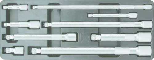 KS Tools Kipp-Verlängerungs-Satz aus Chrom-Vanadium, 9-teilig, Silber - Bild 1