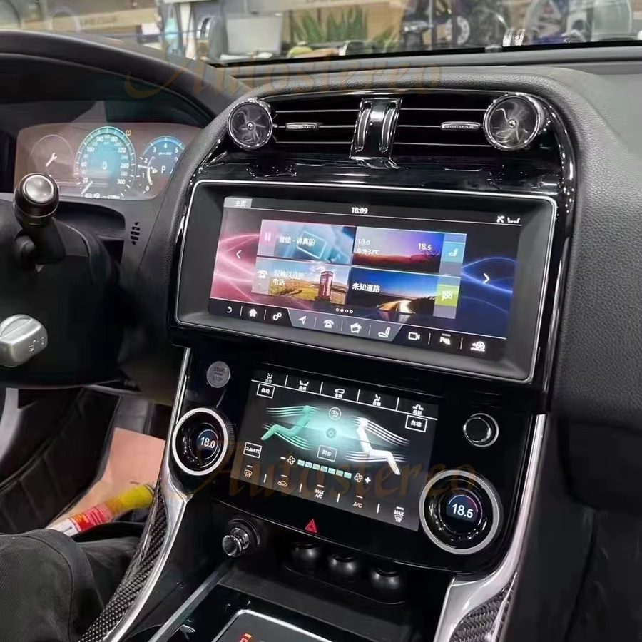 Harman Bosch Multimedia Radio mit Android 14, CarPlay und GPS Navigation für Jaguar XE, XEL und F-Pace (2016-2019), Schwarz - Bild 5