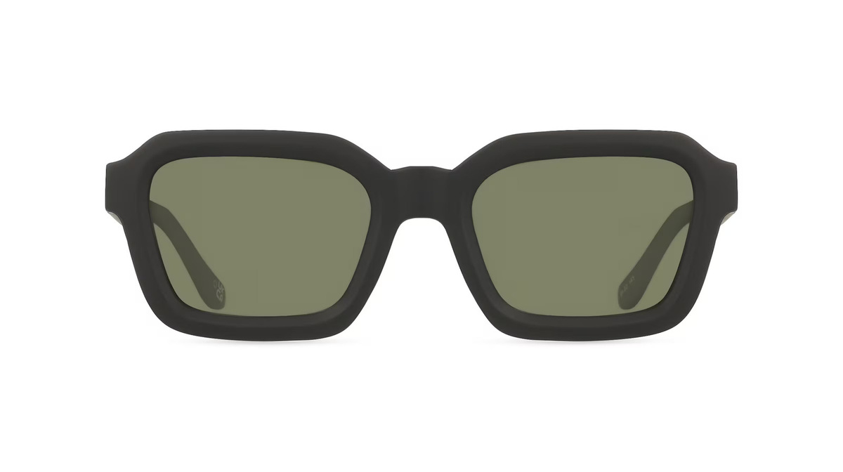 Le Specs IMPOSSIBLE Sonnenbrille, Vollrand, quadratisch, Kunststoff, Unisex, schwarz, grün - Bild 1