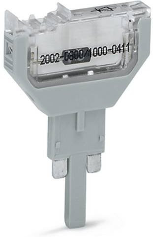 WAGO 2002-800/1000-577 Klemmenblock Grau 100 Stück - Bild 1