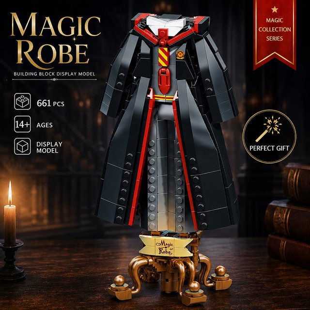 Magische Robe MOC Bausteine Modell, Harry Potter, 661 Teile, ab 14 Jahre - Bild 1