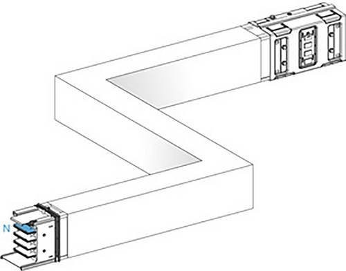 Schneider Electric KSA Z-Element KSA1000DZCG43A, 1000A, hochkant, links-rechts, weiß - Bild 1