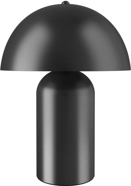 tectake Akku-Tischlampe Kade im Retro-Pilzdesign, Schwarz, B/T/H: 25 x 25 x 34 cm - Bild 2